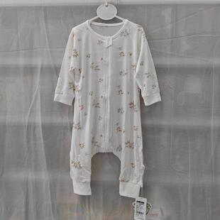 婴儿夏季莫代尔睡袋宝宝防踢被分腿睡衣夏天薄款儿童长袖空调衣服