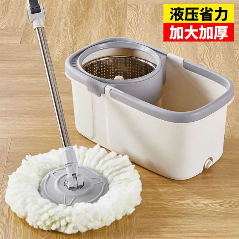 加厚加大旋转拖把桶好神拖双驱动自动地拖布桶家用墩布甩水拖把