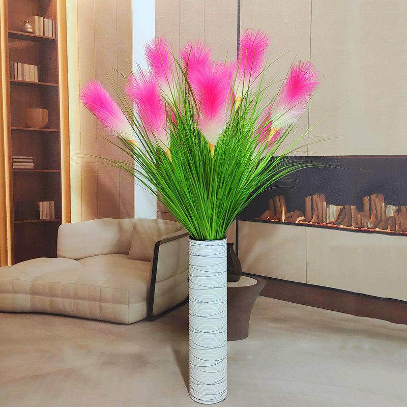 芦苇草仿真花客厅电视柜摆件干花室内装饰摆放花落地绿植造景假花