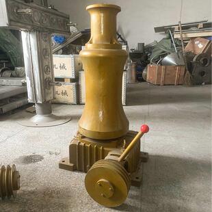 船用起锚机拉力1吨2吨铸铁立式皮带轮直连起锚机