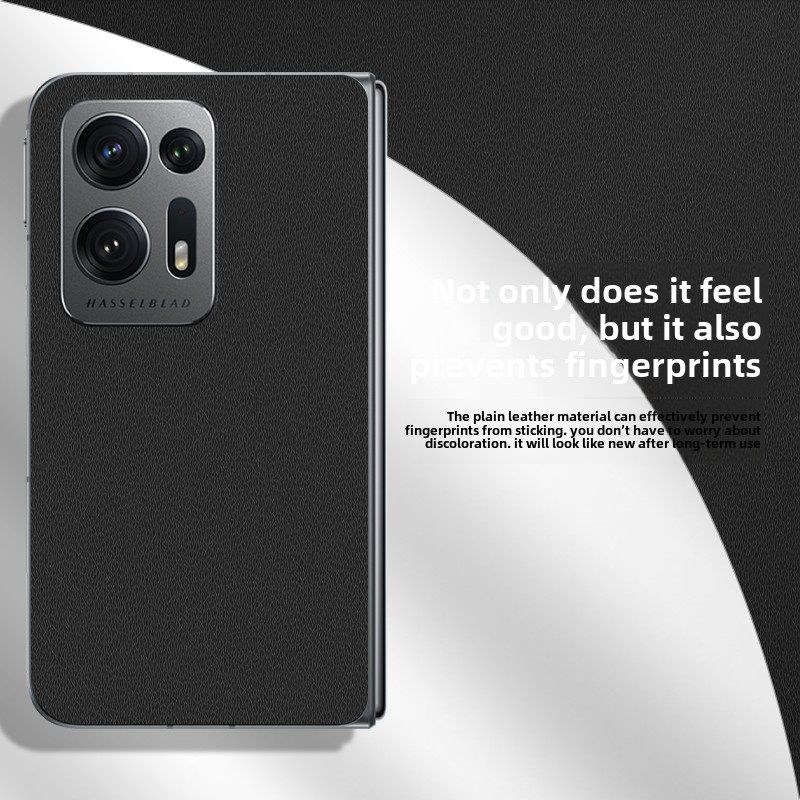 适用于OPPO Find N2素皮背膜Find N后膜手机后盖贴纸保护膜皮纹彩