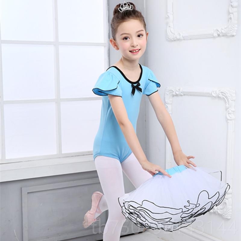 高档儿裙童舞蹈服装短袖夏季女童芭蕾舞蓬蓬裙幼儿表功演服中舞国