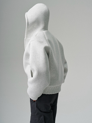 LIGRYD 重磅600G空气棉连帽拉链卫衣加厚廓形宽松休闲百搭外套男