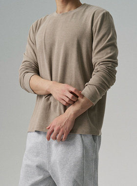 LIGRYD 冬季仿毛衣加绒保暖棉混纺德绒打底衫男加厚长袖T恤