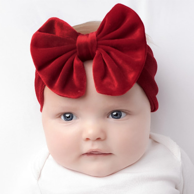2022欧美新款宝宝发带头巾婴幼儿可爱装扮发饰 儿童发带hair band