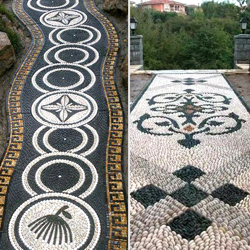 白色鹅卵石铺地造景雨花石鱼缸庭院铺路大小白石头天然精抛白石子