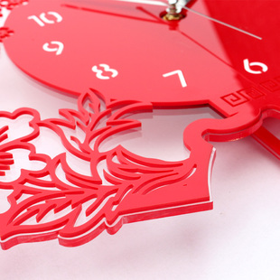 雅刻丽新中式挂钟客厅静音现代简约大气创意装饰钟表壁挂室内时钟