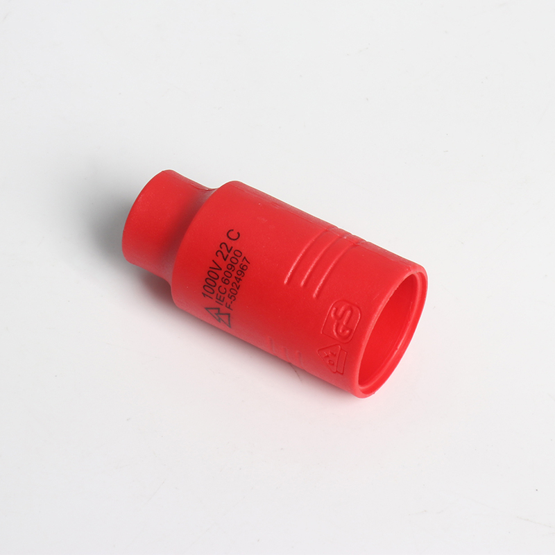 VDE绝缘六角套筒头1/4小飞套筒8-21mm耐压电旋具3/8中飞套筒