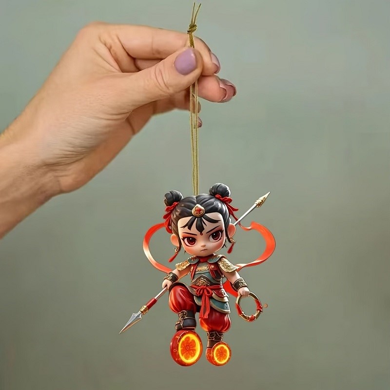 哪咤哪吒2周边书包包挂件钥匙扣手办汽车车挂背包饰挂坠立体敖丙