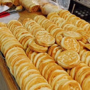 鑫鹏口福饼模具两联商用烤饼模具烧饼模子白吉馍模具烙饼烘焙烤箱