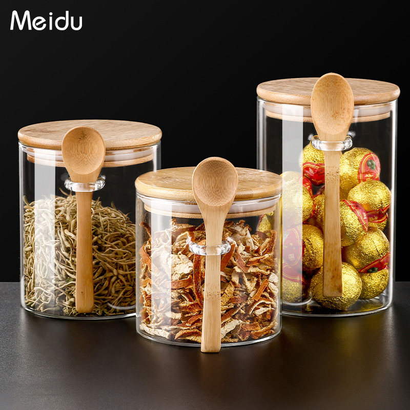 茶叶罐密封罐玻璃花茶罐子茶仓厨房储物罐家用储茶罐红茶罐收纳罐,餐饮具,茶叶罐,淘宝优惠券,粉丝福利购,淘宝优惠卷