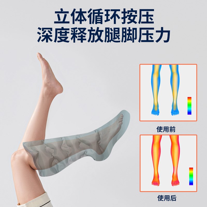 怡康腿部按摩器全自动揉捏小腿肌肉按摩仪脚底足疗机经络疏通足底