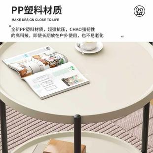 动移茶几发边柜家用沙小RLA边几阳台桌子床头置物架子简可约带轮