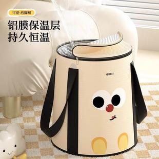 泡脚桶小家用可折叠便FSS携式 浴高深过腿足养洗脚盆儿童保生温泡