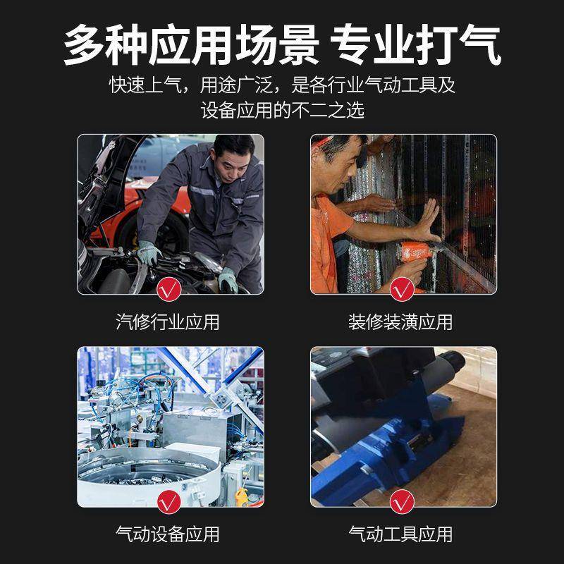 通活塞空压917用机头气泵泵机头三杠双缸高压空压机头配件机头工