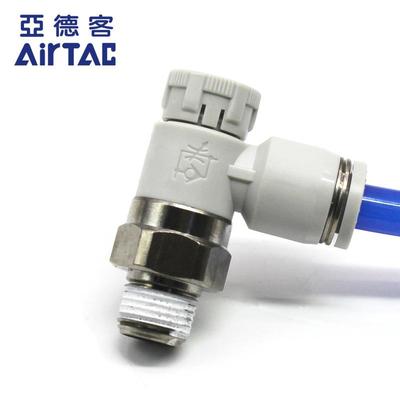 亚德客推锁型调速阀接头PTL602A/603B/802A/804B/1003/1204节流阀