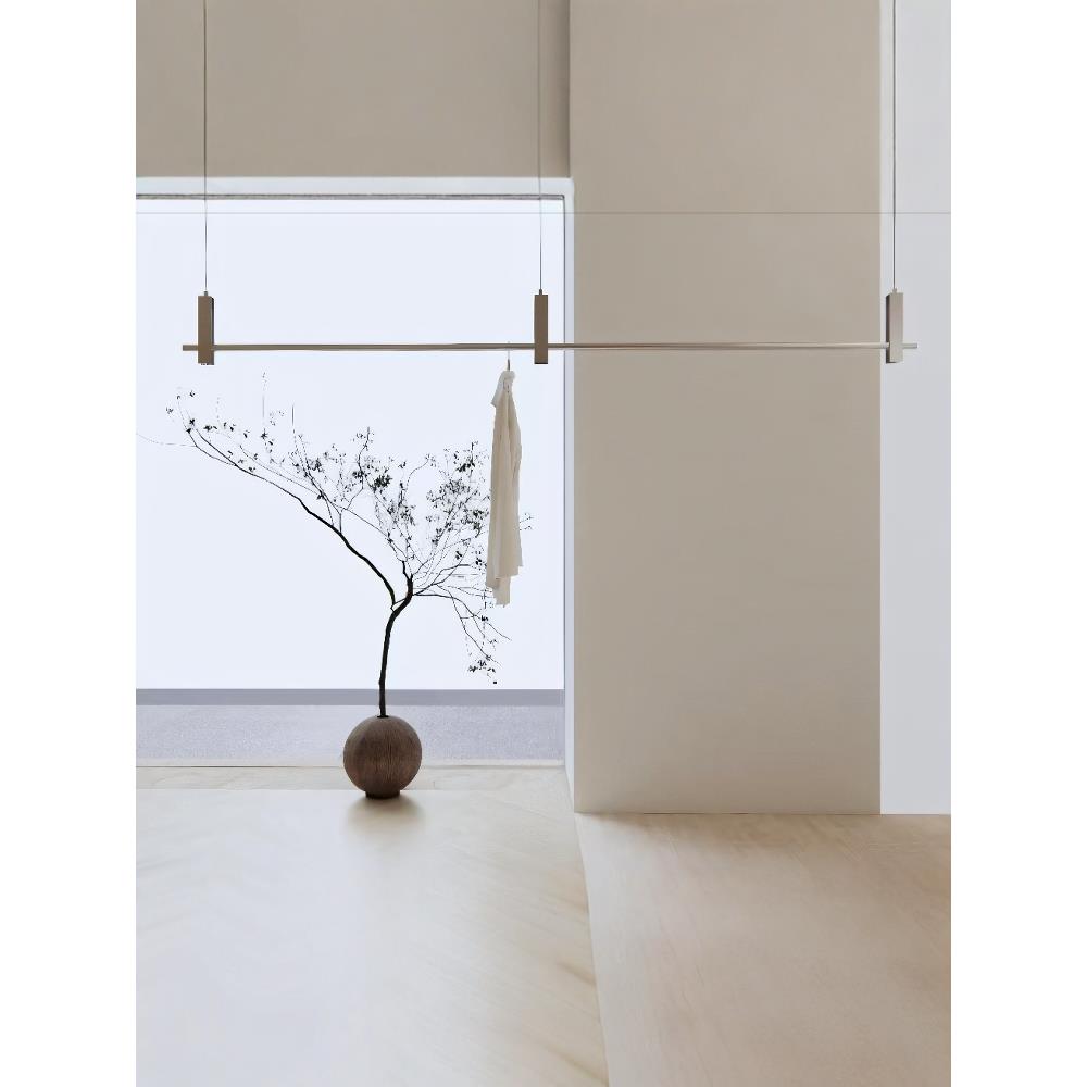 服装店不锈钢吊杆吊顶悬挂展示架简约女装挂衣架橱窗吊架陈列货架