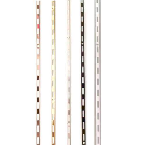 上墙Aa条立柱T柱条支架立柱组合展示货架玫瑰金黑白色不锈钢梯柱a