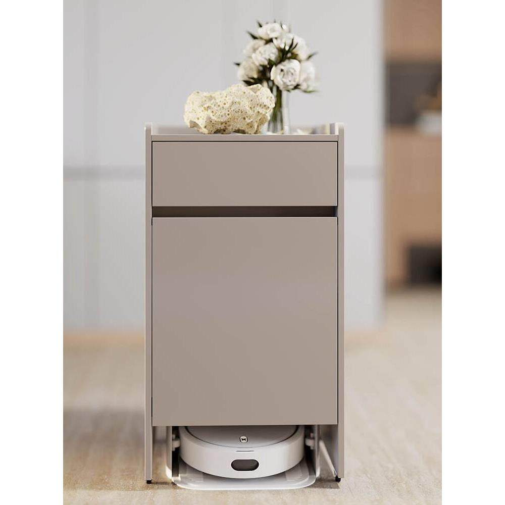 扫地机器人置物柜可移动家政柜实木基站柜沙发边柜多功能简约角柜