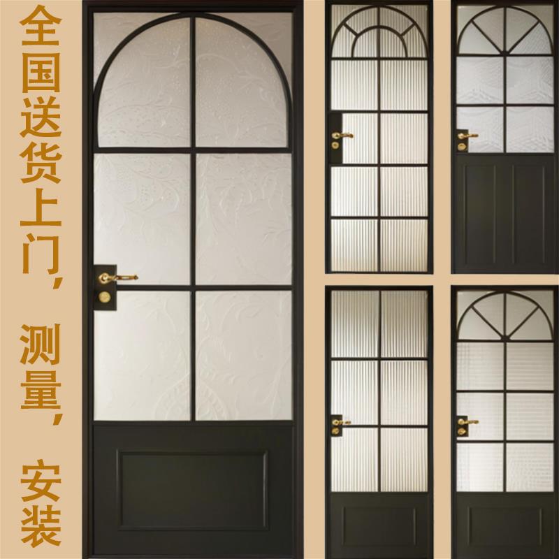 法式复古门铝合金玻璃卫生间门厕所门厨房浴室平开门阳台门浴室门