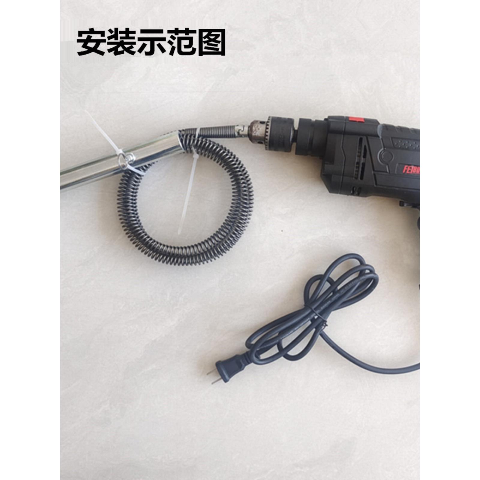 新型下水道疏通神器厨房存水弯检查口马桶堵塞疏通弹簧管道疏通器