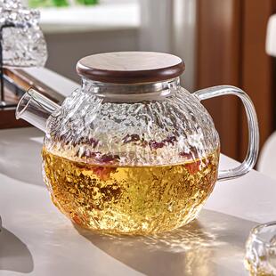 雅港家用冷水壶玻璃冷水壶套装耐高温煮茶壶果茶凉茶壶加厚泡茶壶