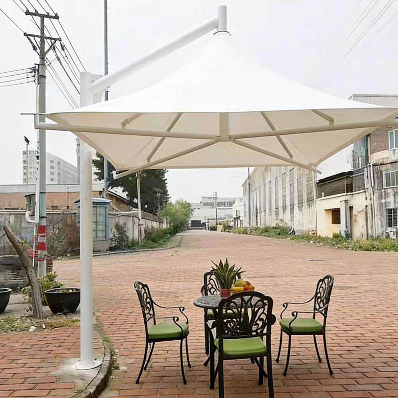 拉膜伞膜结构景观公园广场遮阳伞停车户外雨棚凉亭帐篷花园风景区