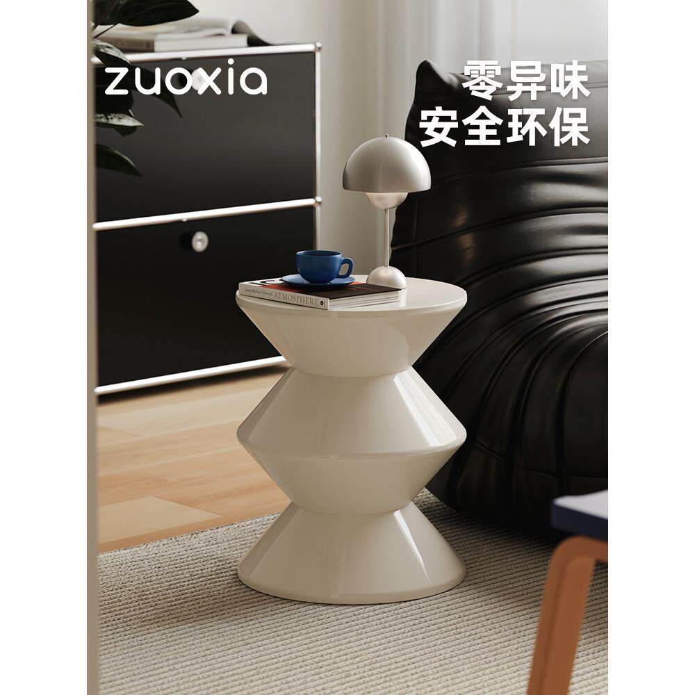 左下北欧换鞋小凳子进门家用客厅板凳简约儿童塑料矮凳创意圆形凳
