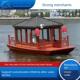 钢制画舫船观光旅游水上餐饮铝合金游船景区电动木质房船彷古小船