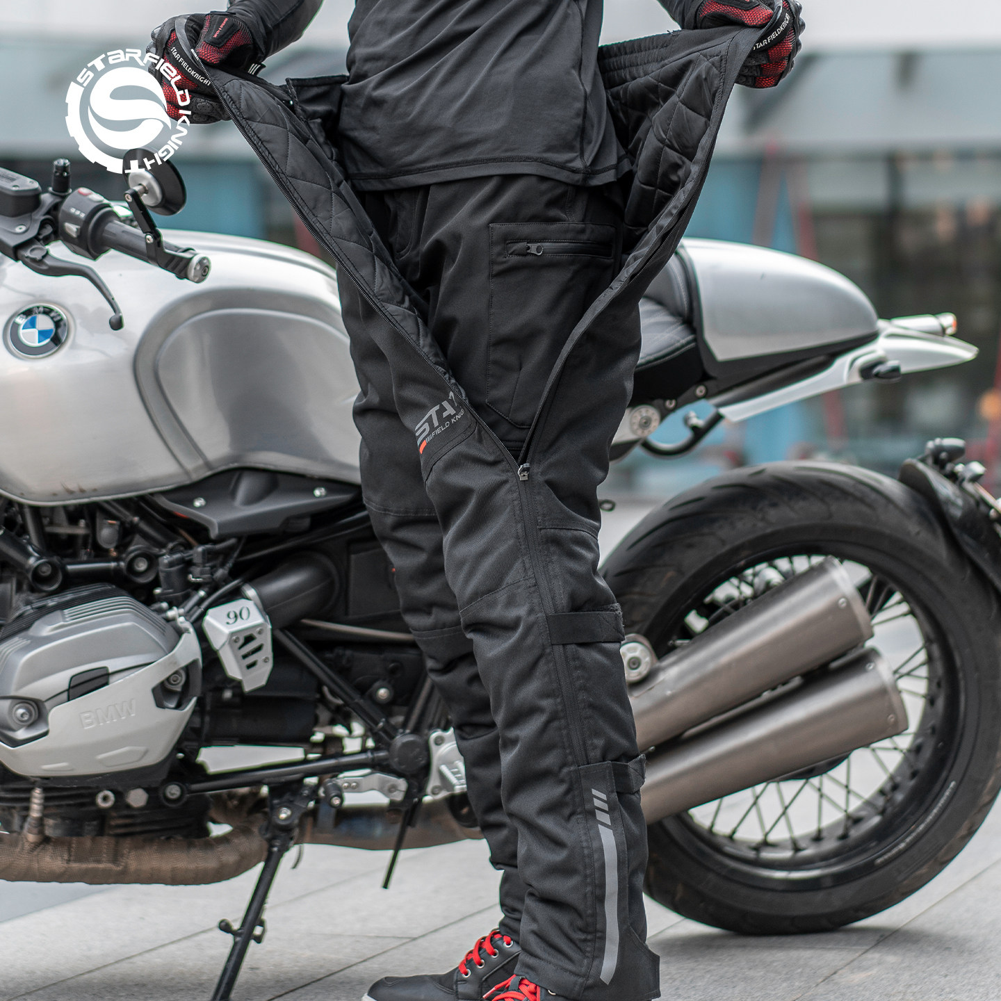 星空骑士摩托车冬季防摔保暖速脱骑行裤男机车裤子防风摩旅SKP710