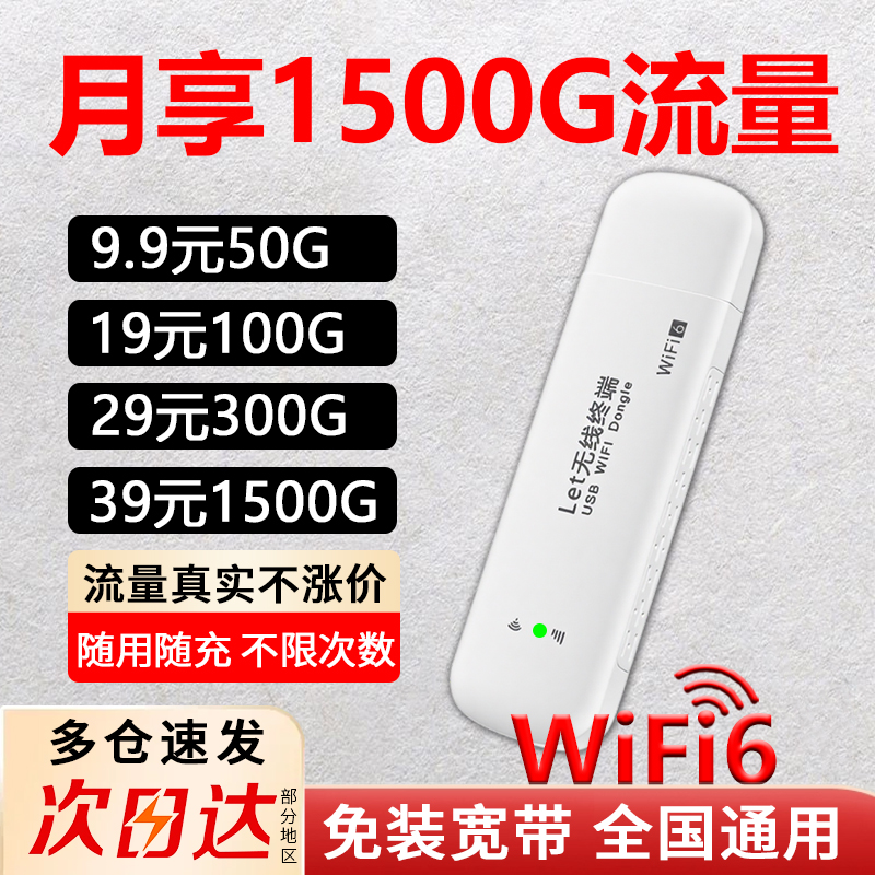 帝休2025新款随身wifi移动无线wi-fi6流量上网卡无线网络热点4g便携路由器宽带免插卡wilf车载
