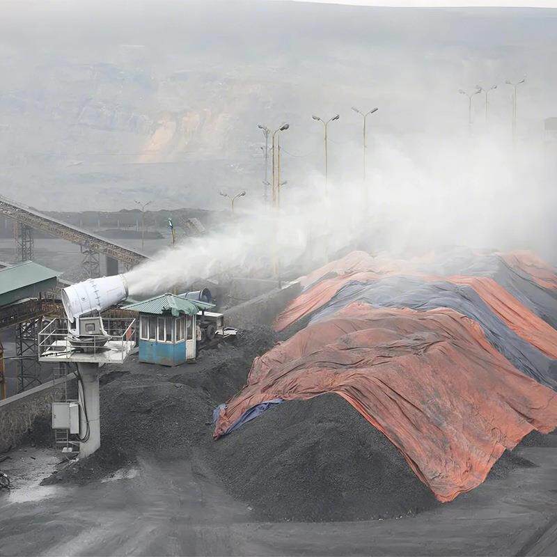 8型固定式射雾器 煤场防尘抑尘雾炮机 固定是远程射雾器