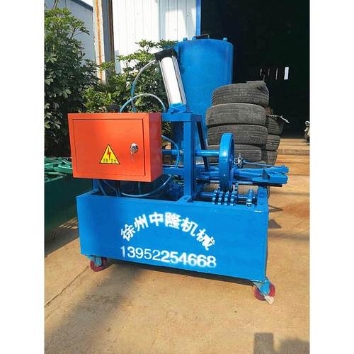 钢丝胎切割切圈机 轮胎炼油辅助设备 双面同时切割设备