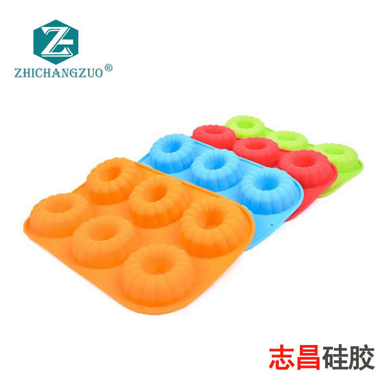 2025新款硅胶蛋糕模具六连盘烘焙用创意六边形厂家直供烘焙工具