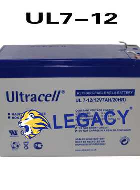 英国ULTRACELL蓄电池 UL7-12  UPS电源应用 12V7AH  价格优惠