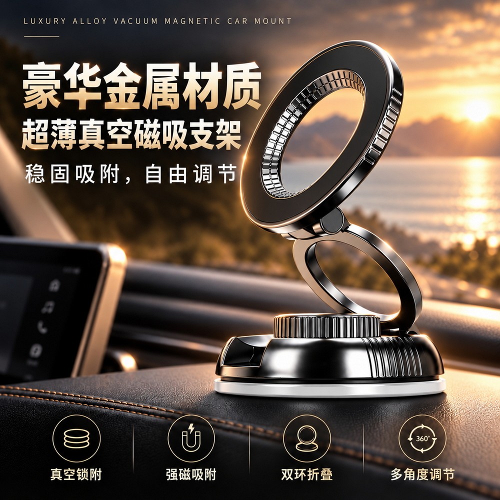 车载手机支架磁吸吸附汽车导航架