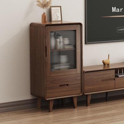 全实木边柜电视边柜客厅家用茶几电视机柜组合2025新款小户型一体