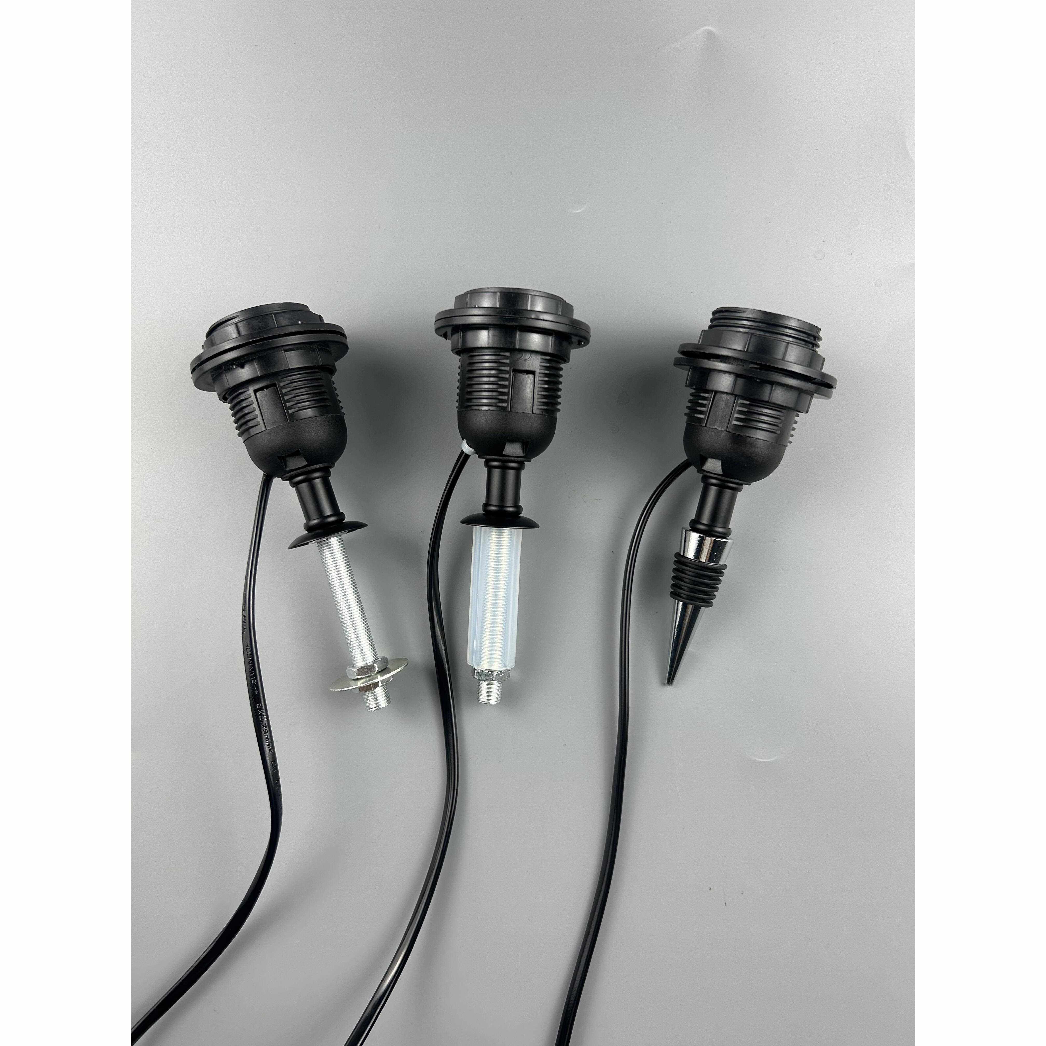 E27螺口灯头酒瓶带线台灯落地灯LED灯具灯饰配件灯泡灯座灯口