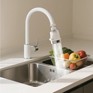 厨房水龙头嘴过滤器万能通用卫生间家用自来水净水器增压防溅神器