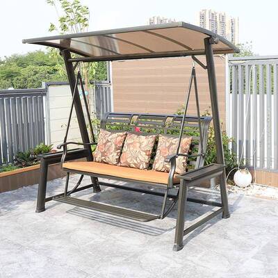 秋千外庭院室外吊别墅网花园合金休床闲双人摇椅家户84330用红秋