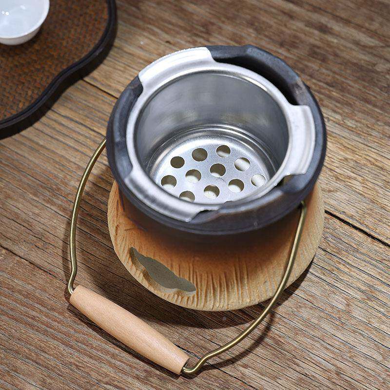 碳炉木烧炭炉手工煮白泥煮炉户外酒精HX小火炉炭橄榄炭茶器烧水茶