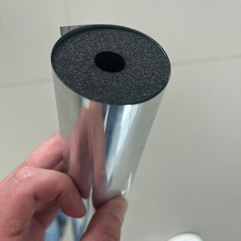 阻燃P铝AP面铝塑片阻燃外层管道外护保温PJT材料双反射箔复合护片