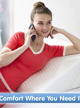 床头ZXU三角躺垫斜坡绵靠背靠垫老人床上靠枕密度海楔高形枕