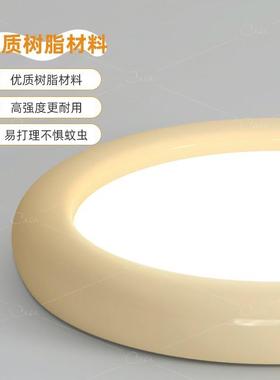 台奶油风吸卧室顶灯法式现c代简约房间AIN阳灯新款护眼主卧灯具as