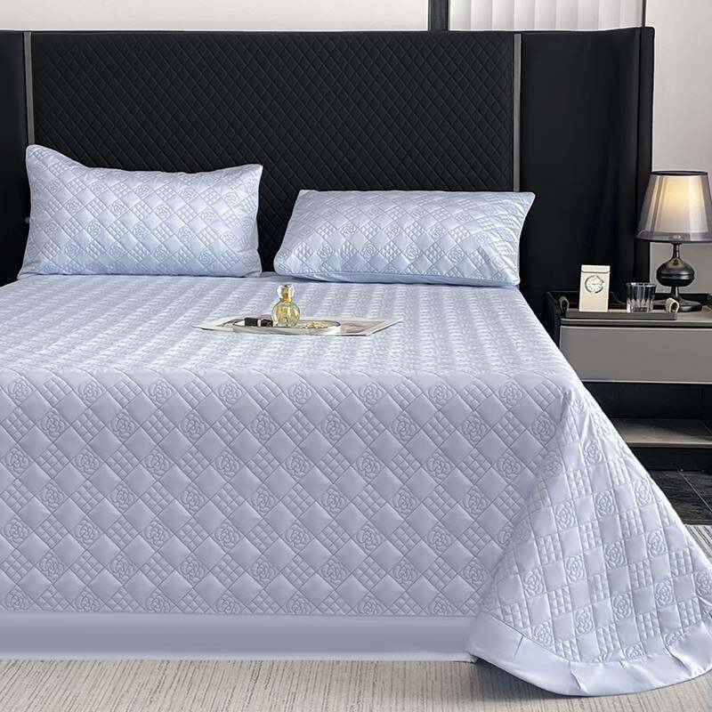 25新款ORNA100支长绒棉夹棉床盖三件套2全棉纯棉加厚绗0绣床单类