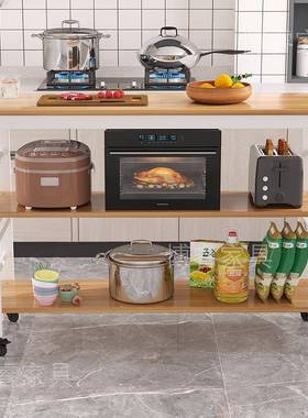 形简IL厨房切桌家用带轮子小F76HM879长桌子多功能置物桌易多层菜