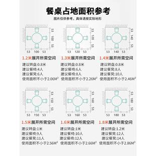 折叠餐桌家用小户型可折叠吃饭桌子出租房多功能圆桌简约移动饭