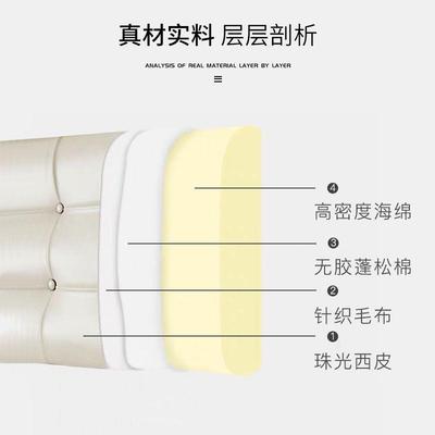 榻R5X床头软包靠垫床靠板头榻米床ZBX头自上粘式床靠背垫腰靠垫床