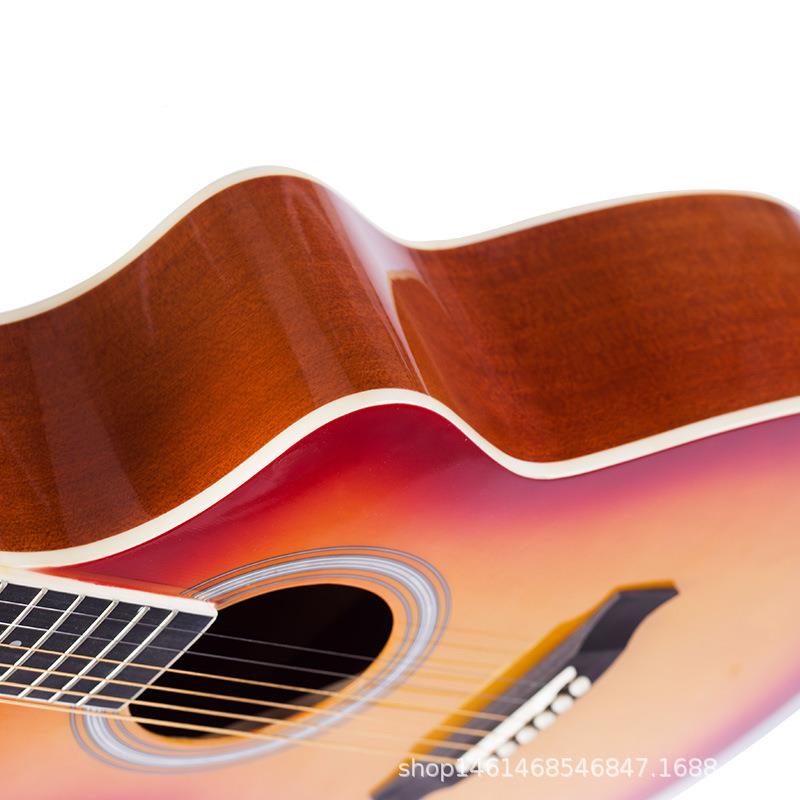 41寸亮光民初谣他学者入门自木学吉他41寸云杉guitar新手乐器原声