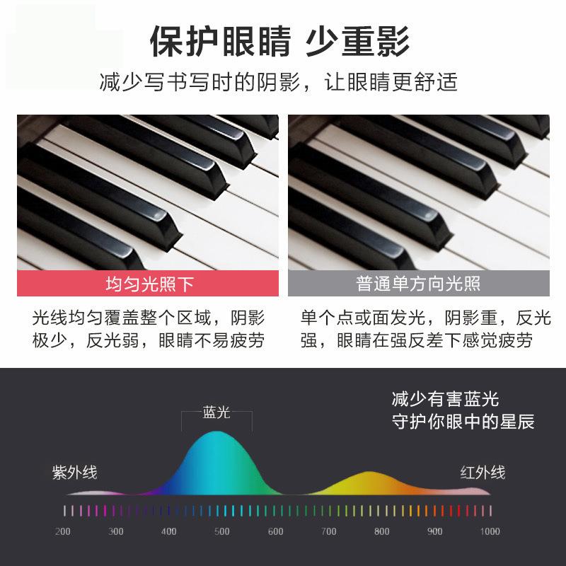 落地灯超led卧室客厅钢亮琴灯无HI影生专学用护眼儿童学习阅读台